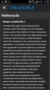 Mobil Uygulama: Creamobile Kurumsal