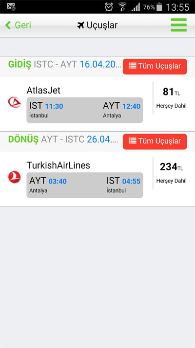 Mobil Uygulama: Ucuzauc Uçak Bileti