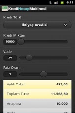 Mobil Uygulama: Kredi Hesap Makinesi