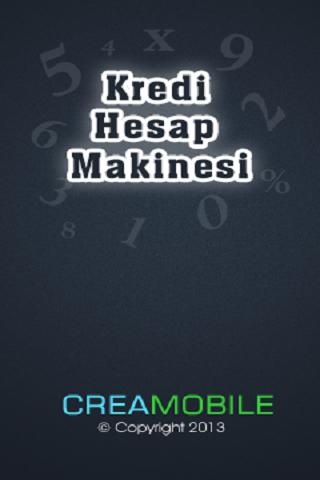 Mobil Uygulama: Kredi Hesap Makinesi