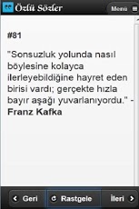Mobil Uygulama: Paylaşmaya Değer Özlü Sözler